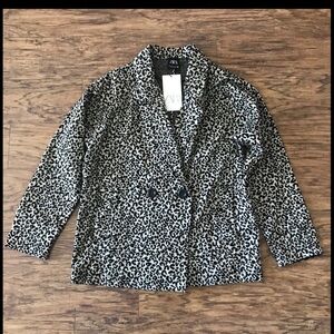 Zara cheetah print blazer
